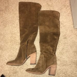 Vince Camuto Thigh high suede booties